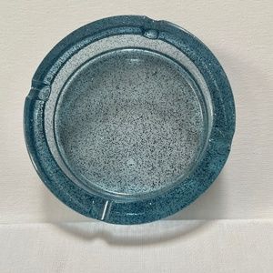 Blue Glitter Ashtray